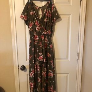 Floral maxi romper